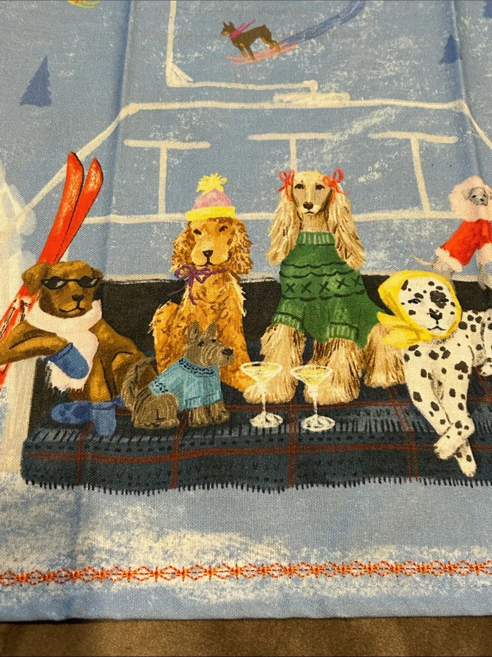 Anthropologie  Après Ski Club Dishtowel